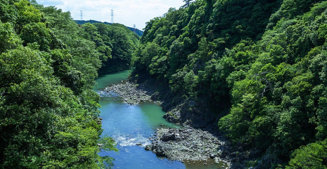 すぐそこから見える川