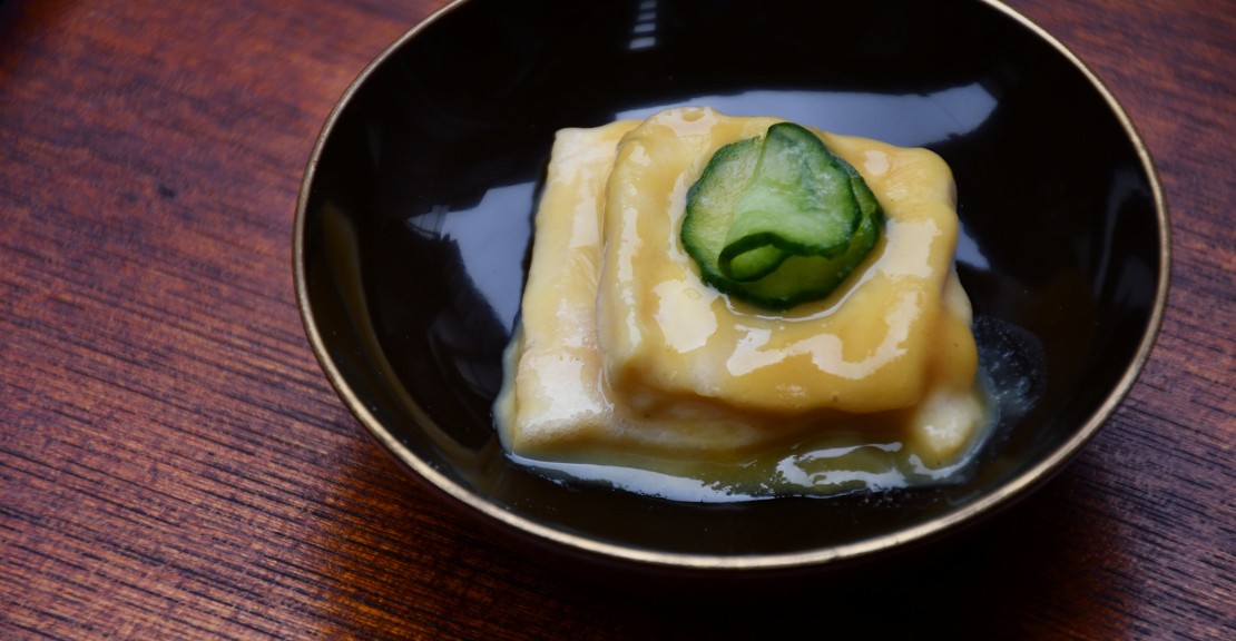 丁子麩の辛子酢味噌和え
